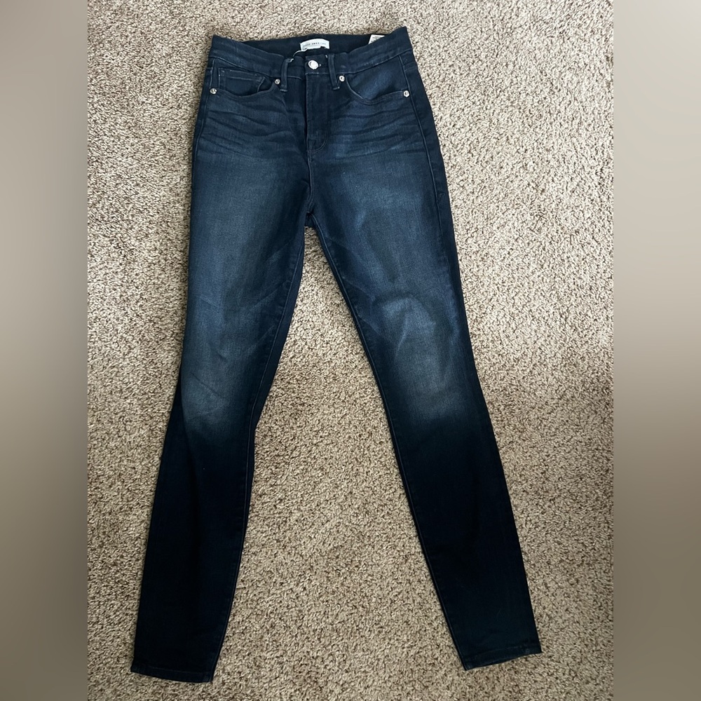 NWOT Good American “GOOD LEGS” Dark Blue High-Rise Skinny Jeans